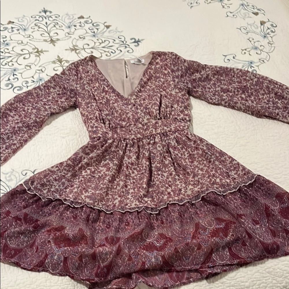 Floral women’s dress pink and purple